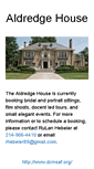 Mobile Screenshot of aldredgehouse.com